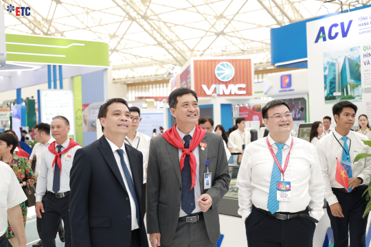 ETC GIỚI THIỆU CÁC GIẢI PHÁP CÔNG NGHỆ NGÀNH HÀNG KHÔNG TẠI TRIỂN LÃM THÀNH TỰU ĐẤT NƯỚC