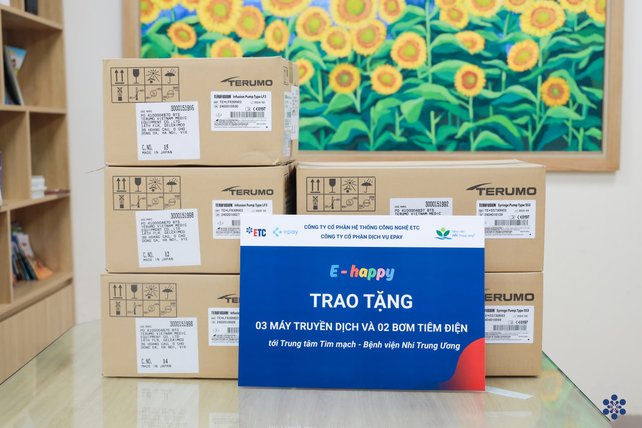 ETC - EPAY TÀI TRỢ TRANG THIẾT BỊ CHO BỆNH VIỆN NHI TRUNG ƯƠNG