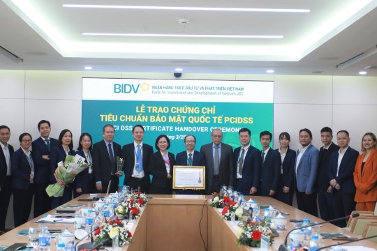 ETC đồng hành tư vấn đánh giá, cấp chứng nhận tuân thủ PCI DSS phiên bản mới nhất cho BIDV